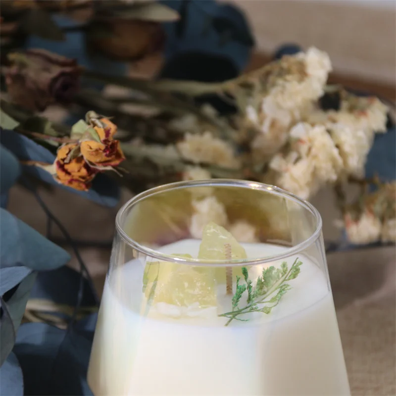 Healing Herbal Crystal Candle Calming Energy Relaxation Scents Soy Wax Candles