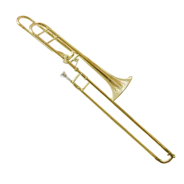 Accept OEM Cheap Bb/F Key Gold Tuning Slide Trombone JYTB506