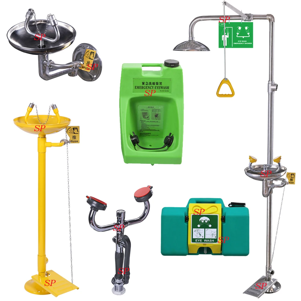 Two-piece Ball Valve Compound Portable Eyewash Used in Petroleum