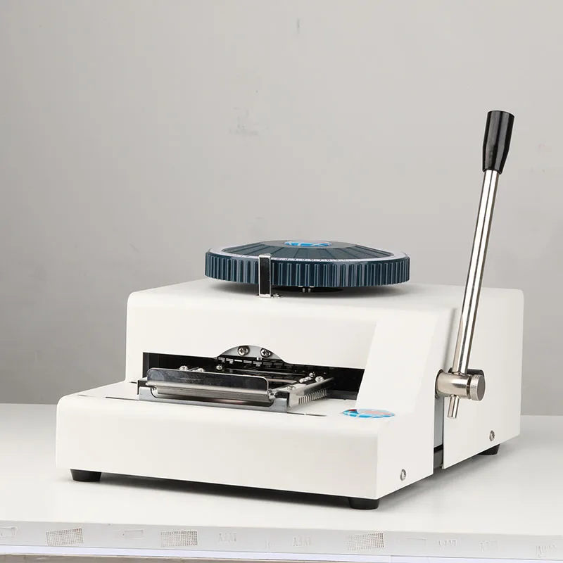 Dog Tag Embosser Machine Stainless Steel Card Embossing Machine 52 Characters Code Dog Tag Manual Marking Machine