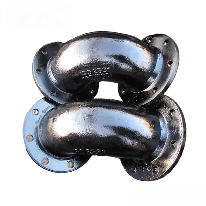 EN545/ISO2531 Ductile Iron Double Flanged Bend with Bitumen Coating