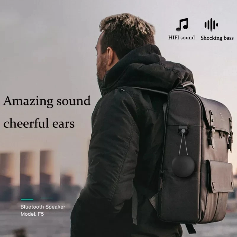 F5 mini waterproof TWS speakers dual portable shock deep bass