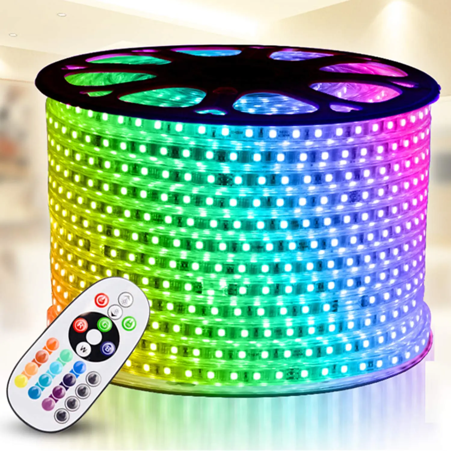 5050 RGB Led strip light 220V 60led/M flexible Waterproof led lamp 5050 LED Smart led light strip