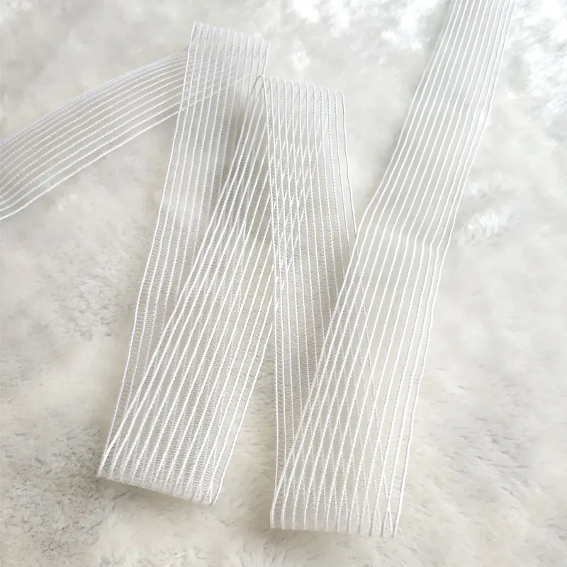 ES001 Hot sale black white medical band fishing yarn braid mesh elastic