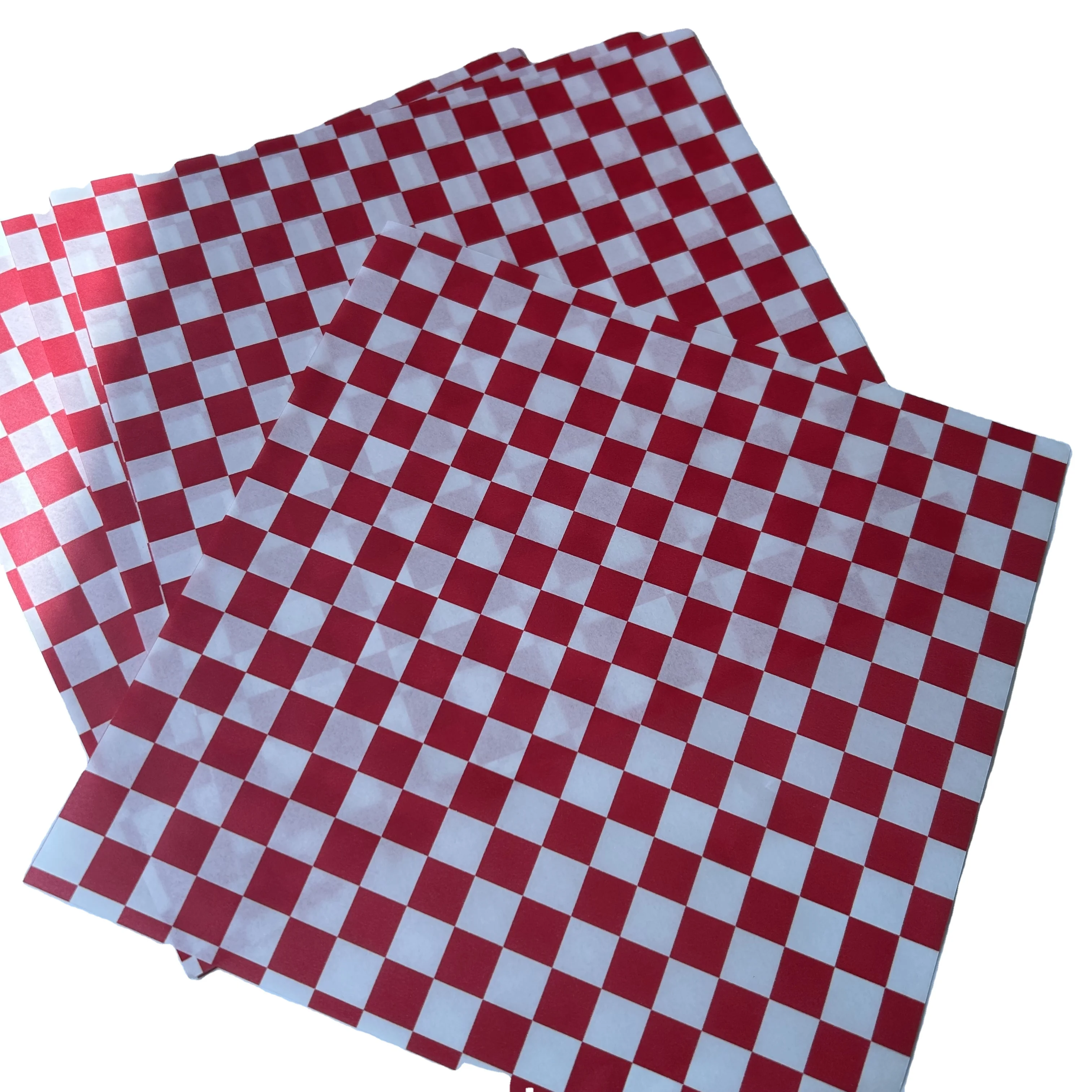 Custom printed food grade PE coated grease proof sandwich pastry burger wrapping paper wrap deli paper