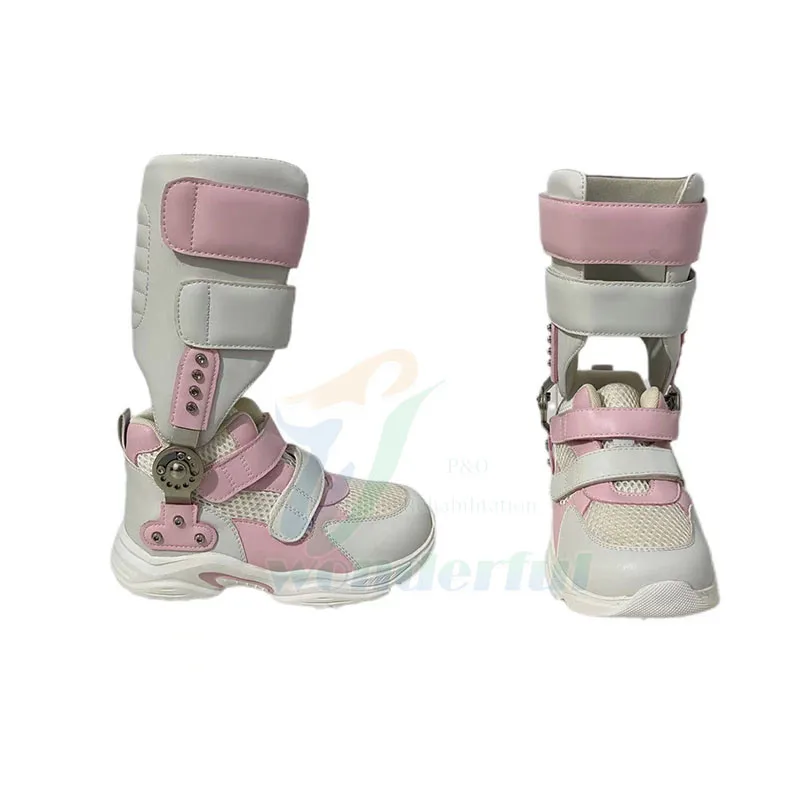 Correcting the outside  foot support sleeve orthopedic shoes splayed flat feet and heels children cerebral palsy