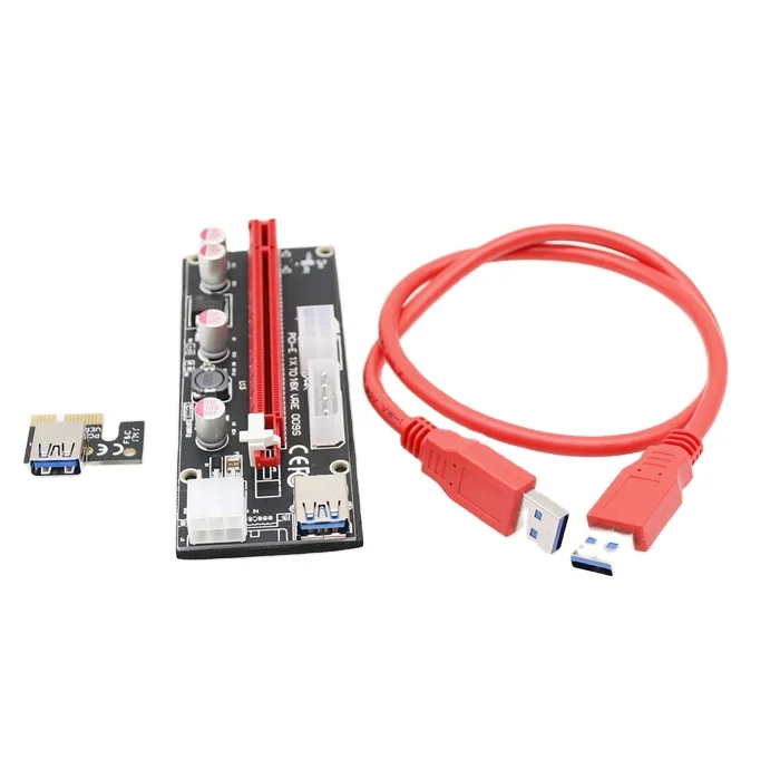 Card Extension Cable VER Riser 009s PCIE Cable 1X TO 16X Graphics Riser Card Extension  Adapter cable