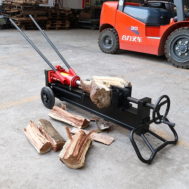 Manual wood splitter hydraulic wood splitting machine