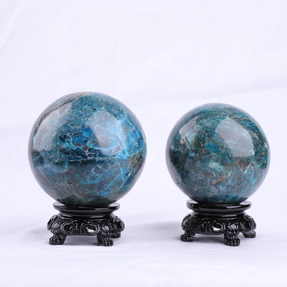 Natural Apatite sphere home decoration ball Halloween Christmas gift crystal ball