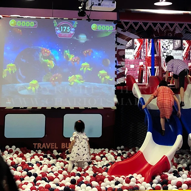 Playground interactive ball target wall game, indoor interactive smash wall projection system