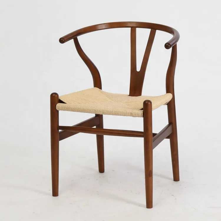 Factory direct supply Solid wood Y-Chair restaurant use Wishbone Y shape  dining Chair wooden furniture CH-971