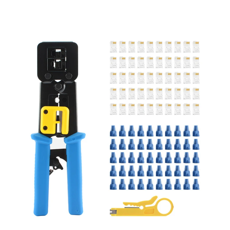 RJ45 RJ11 инструмент для обжима проводов для 4P 6P 8P модульный обжимной инструмент для обжима штепсельной вилки с кабелем LAN