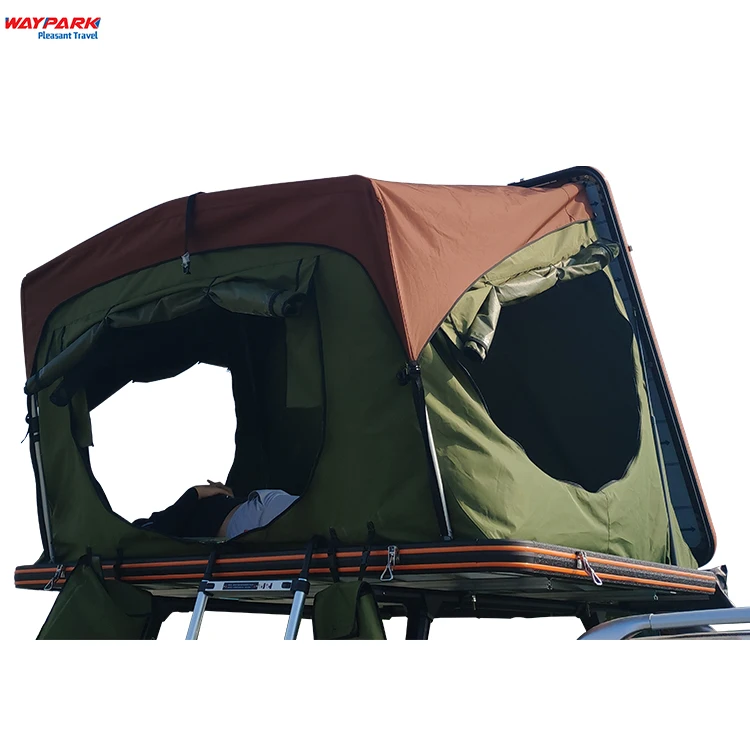 Camping 3-4 Person soft shell roof top tent heavy duty with removable annex for suzuki jimny