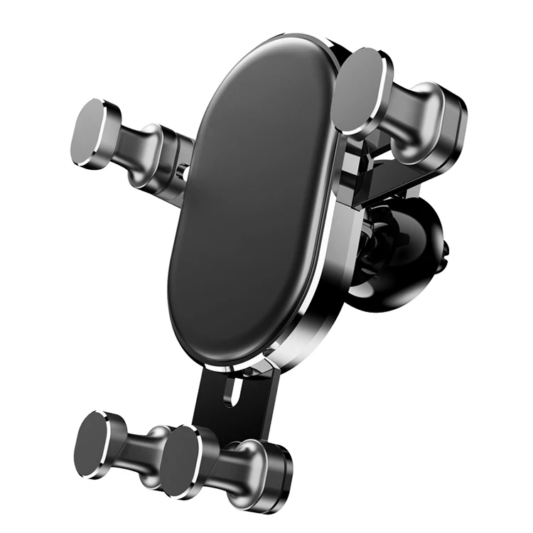 Newest Air Vent Mount Smart Phone Holder Car Gravity Linkage Handy Full Auto Retractable Lock Bracket