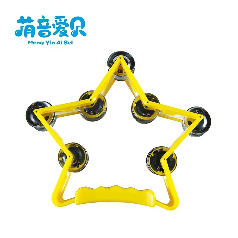 Wholesale Musical Instruments Plastic Star Tambourine