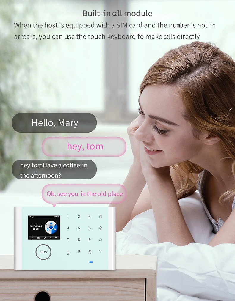 WiFi GSM GPRS 3 IN 1 Network Intelligent Home Alarm System Tuya APP Remote Control 433MHz Home Secure Door Bell Smart Alerto