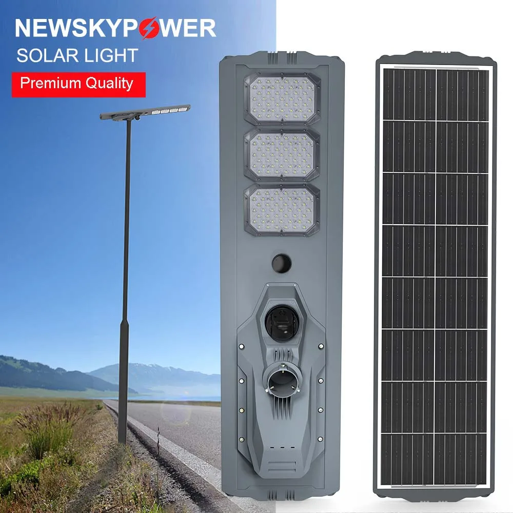 Factory Direct All In One Solar Street Light With Remote Control CCTV 4G Camera LED 400W Outdoor Industrial Highway Street Lamp