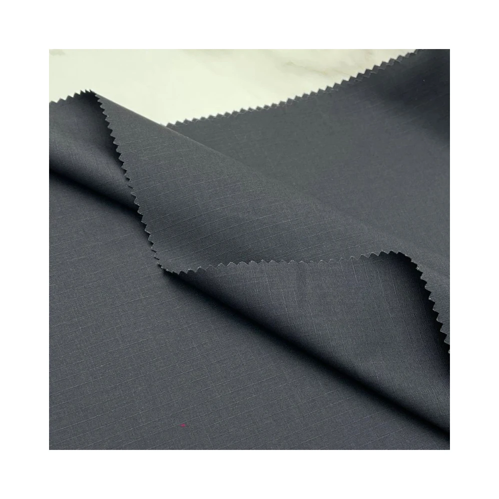 HZZCR20230406 COTTON POLYESTER SPANDEX RIBSTOP 58%COTTON 39%POLYESTER 3%SPANDEX 21*21+70D 112*62 57/58 200GSMB/W FOR WORK CLOTHS