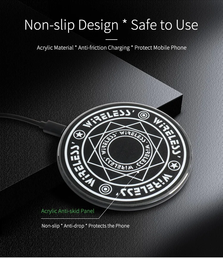 Best Selling Products Wholesale Price Universal Magic Circle Led Fantasy Wireless Charger