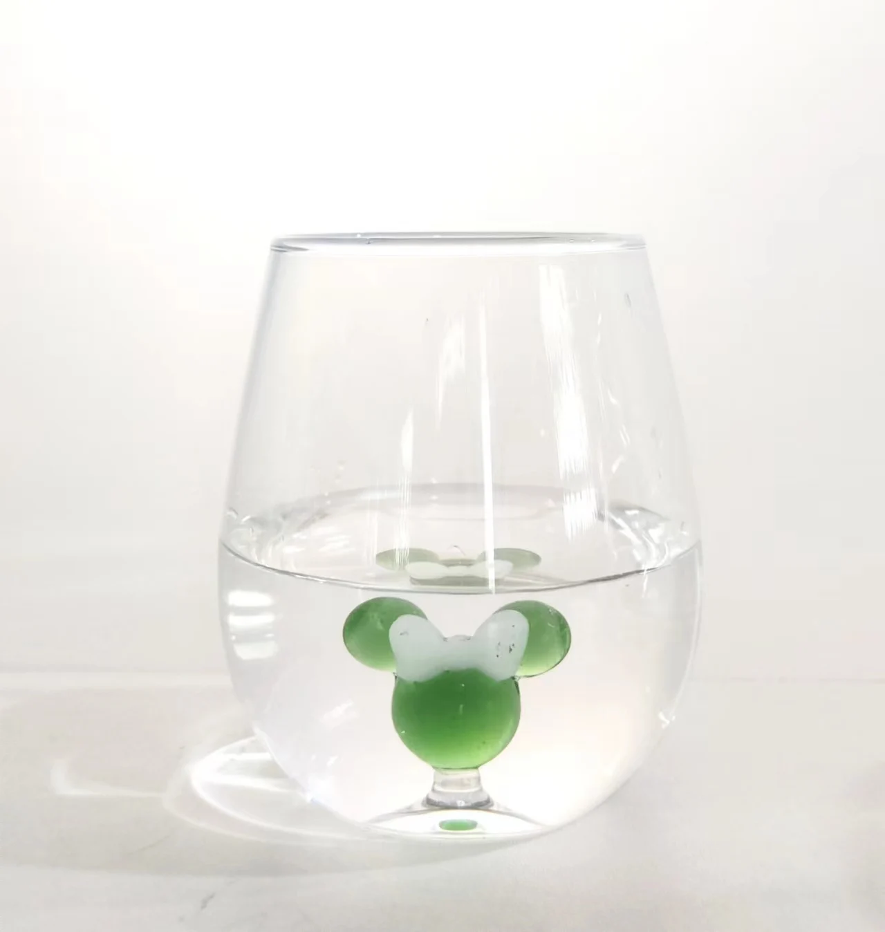 Creative Glass Cup With 3D Ornament Inside Hand Brown Glass Coffee Mug Heat Resistant Tea Cup Glass Mug