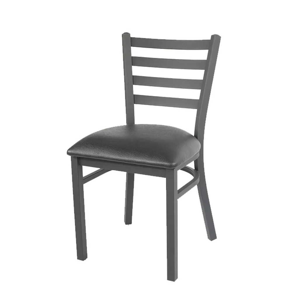 Cheap Square Laminate Table with Ladder Back Metal Chairs and Mesas E Cadeiras Usadas Para Restaurante