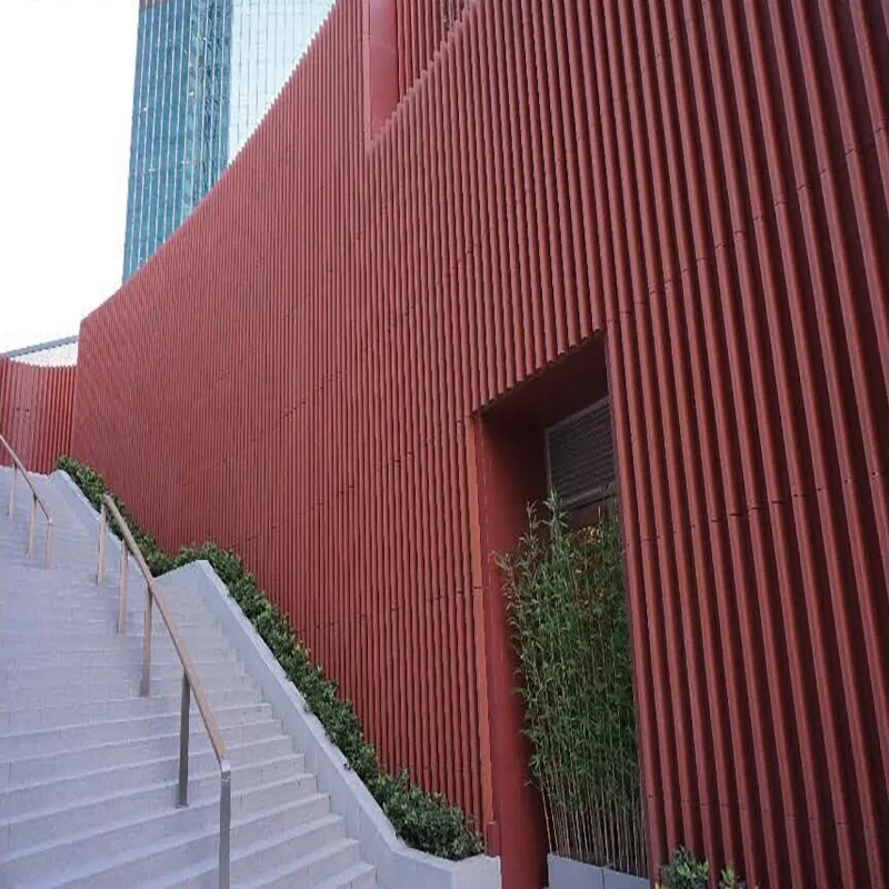 PANELTEK Outdoor clay louver terracotta baguette system for exterior cladding