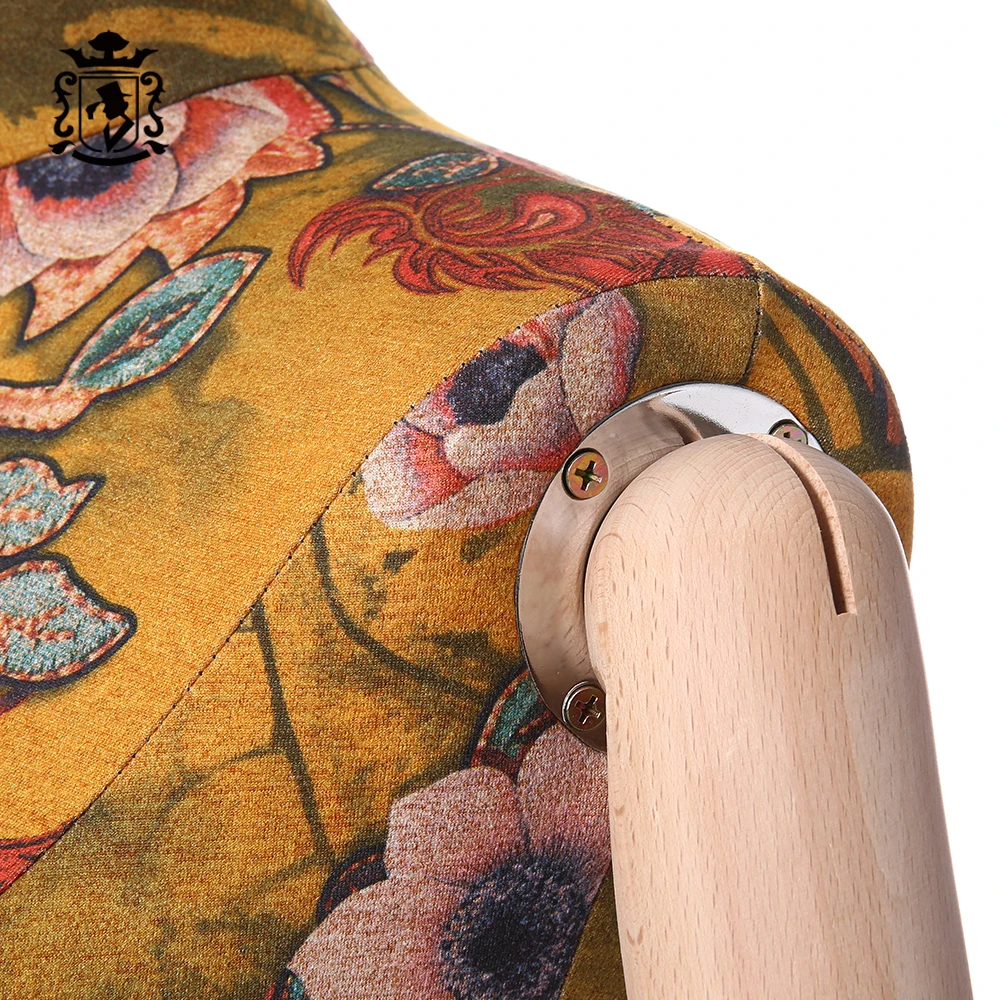 Adjustable Tailor Mannequin Italian Velvet Dressmaker Dummy for Sale Female Mannequin Torso Display Model for Boutique