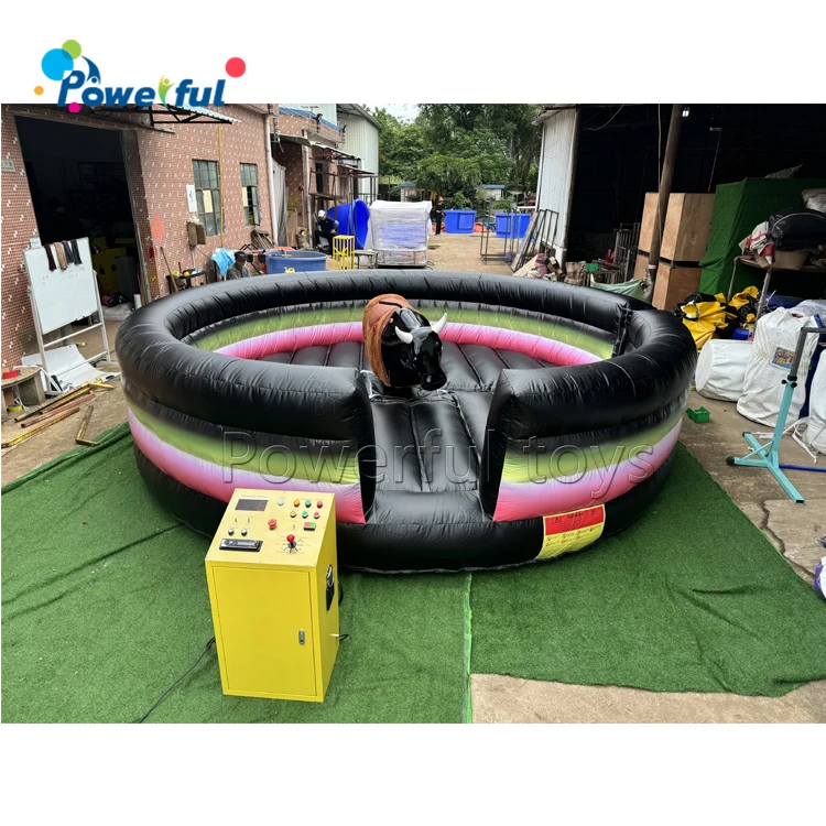Outdoor indoor sport game inflatable rodeo bull amusement park ride inflatable mechanical bull ride