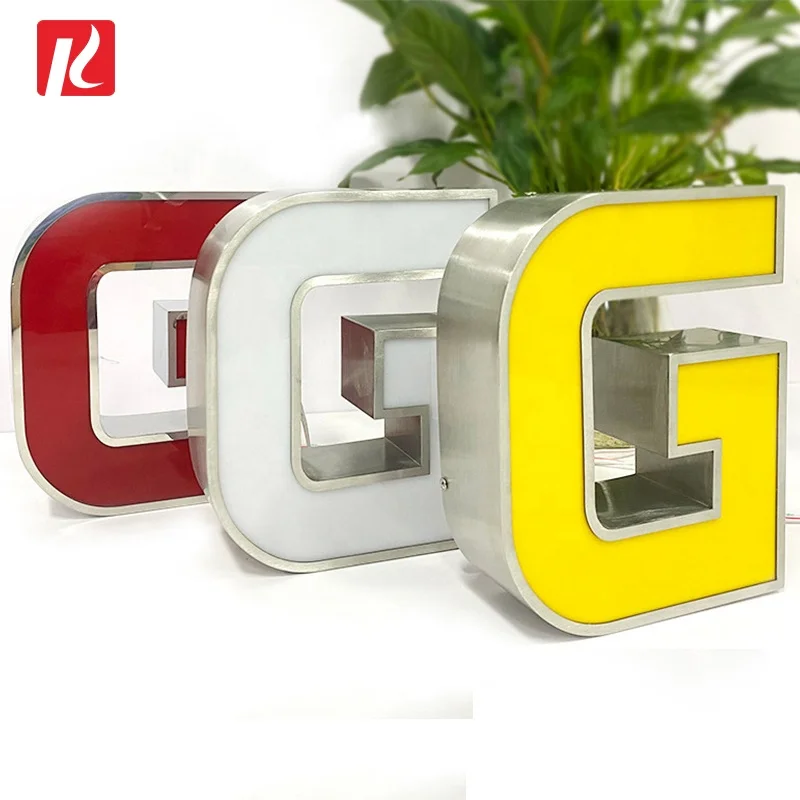 Kexian Custom 3D Lighting Acrylic  LED Channel Letter Sign Bending Machine Making Acrylic face Lighting Letters