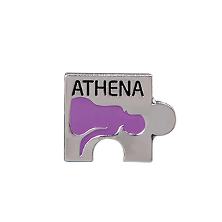 Factory price customizable stainless steel clothes metal pin badges