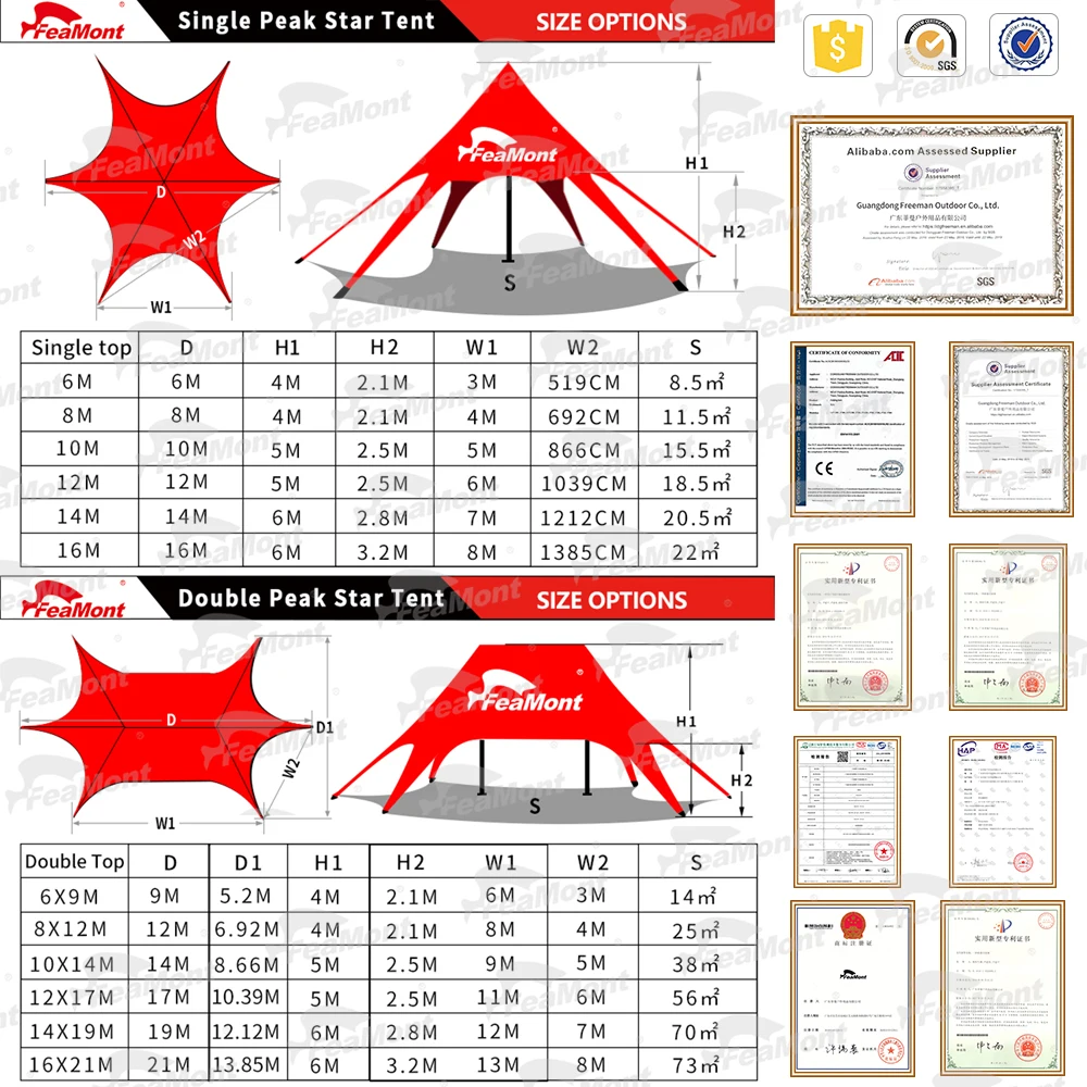 Luxury Star Tent Cheap Pop up Beach for Outdoor Party