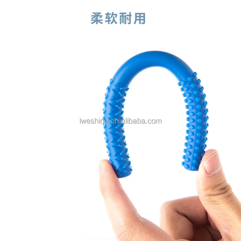 Hollow teething tubes baby silicone teethers chewy tube toys for baby 0-6 months baby teether