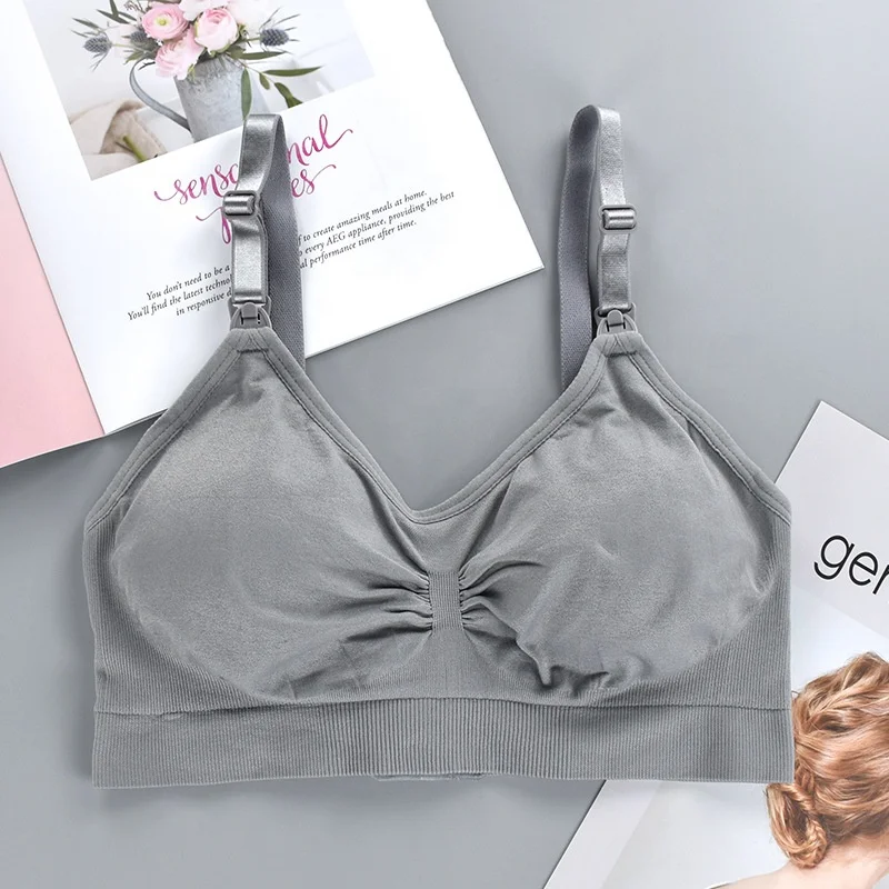 
Seamless Maternity Sexy Nursing Bra Breastfeeding Bra Front Closure 
