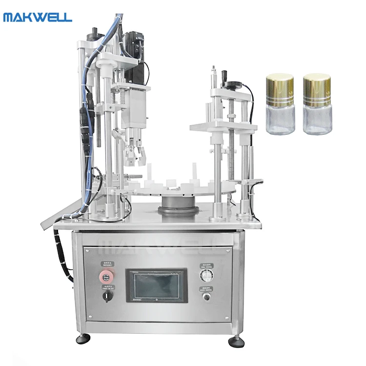 MAKWELLMedical glass bottle injection filling machine 5ml 10ml injection vial filling and capping machine with plugging labeling