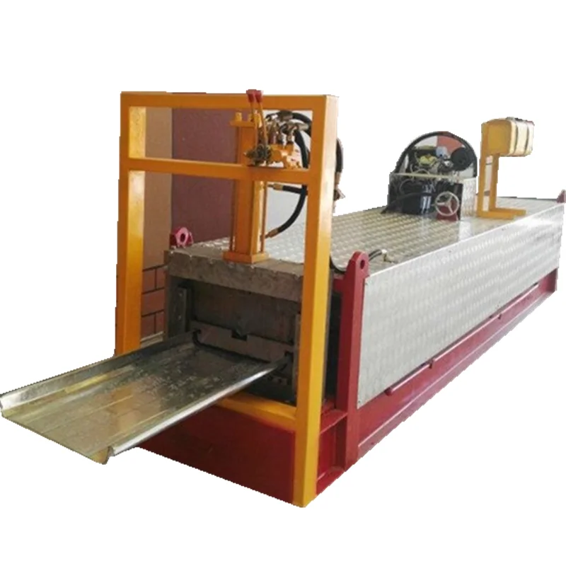 SX-KR-18 standing seam metal  roof tile zinc-plate steel coil workroom roof construction machine