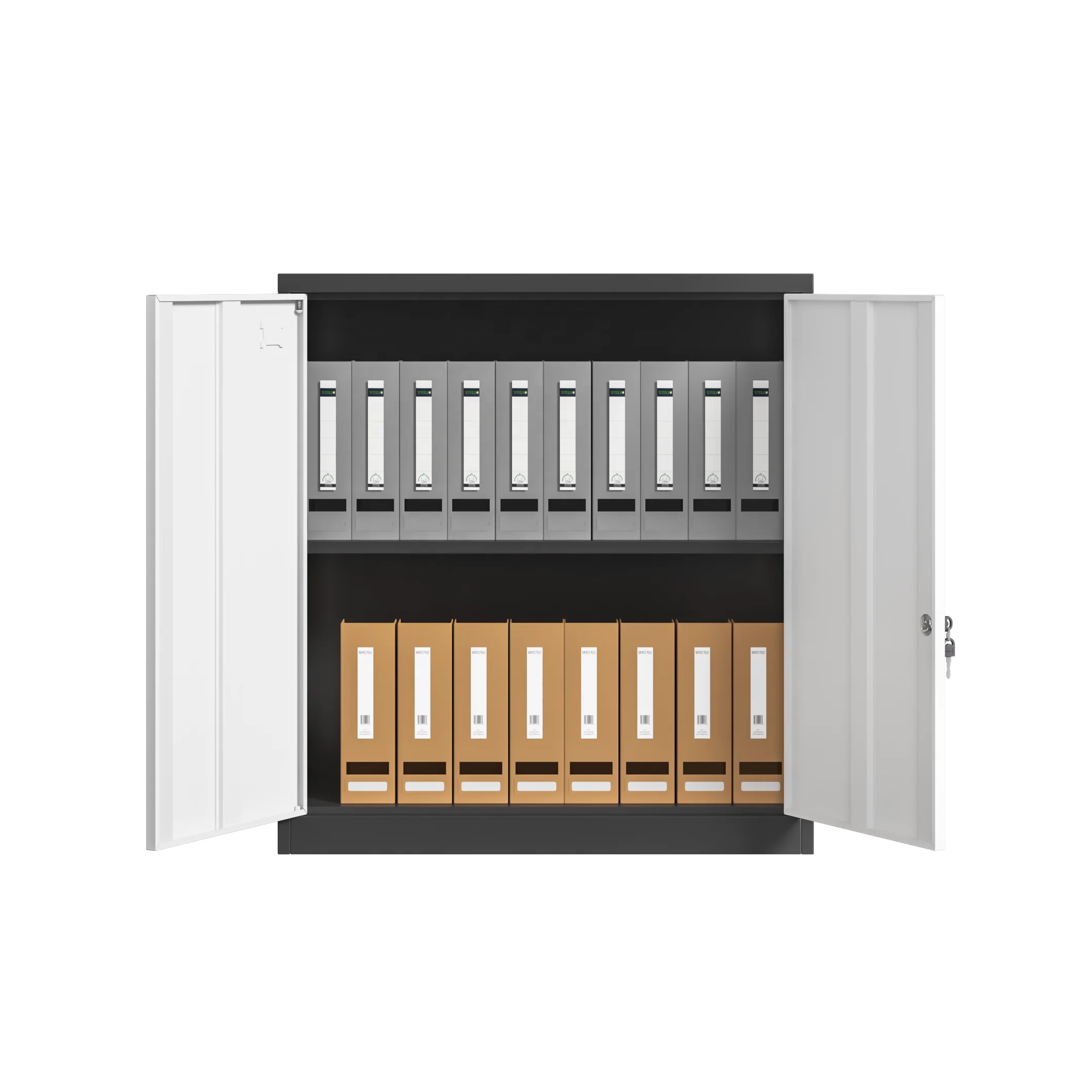 Half height Office cabinet 2 door Metal filing cabinet Steel office storage cabinet