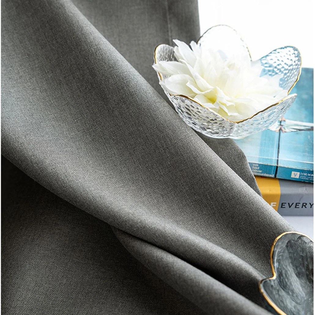 Factory supply latest Coat 100% blackout  decorate  linen fabric curtain