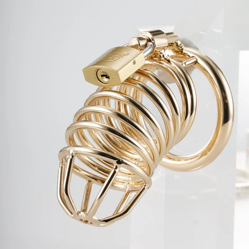 Male chastity device Sex Toy Penis Cage Cock Lock System Restraint Metal Chastity