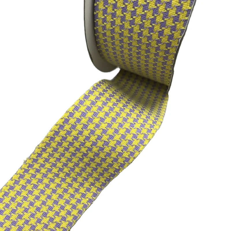 4cm Plover lattice Cloth strip ribbon Headdress Shoe accessories  Sleeve Socks clothes Flower packaging materials bowknot