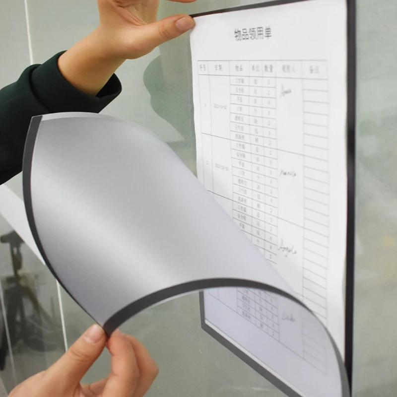 Factory direct supply Magnetic File Folder Magnetic File holder for A3 size paper or files  for office and factory