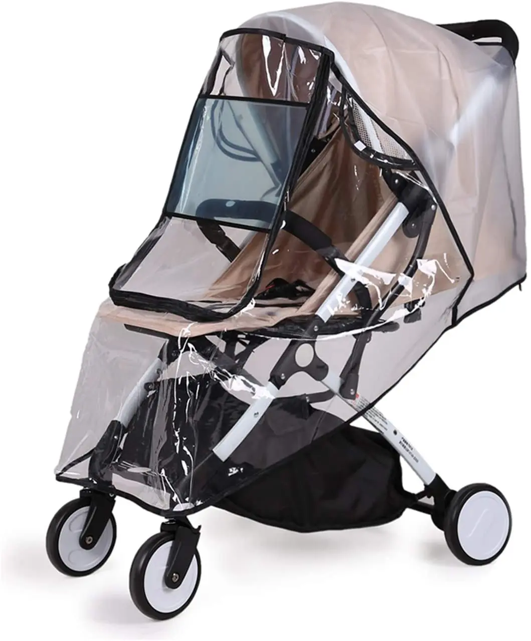 Plastic Baby Stroller Rain Cover Pushchair Raincoat Thickening Outdoor Windscreen Dust Cover for Pram Baby Travel Weather Shield