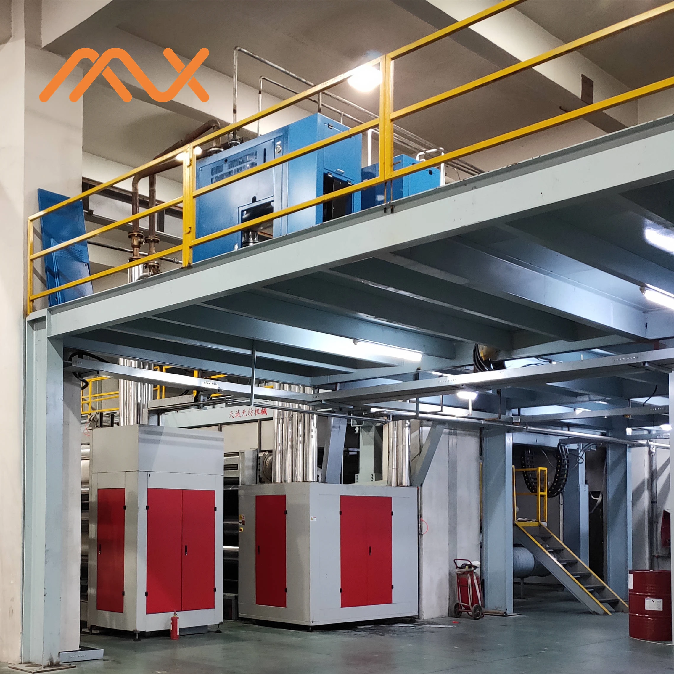 Высокоскоростной Профессиональный завод AZX производит пла нетканое SSS Spunbond