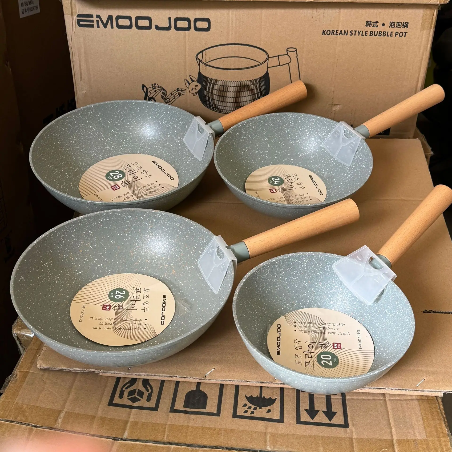 Food-Grade Enamel Aluminum Frying Pan for Deep Frying Nonstick Cooking pan kit ceramic coating pan non-stick stoveJapanese pot