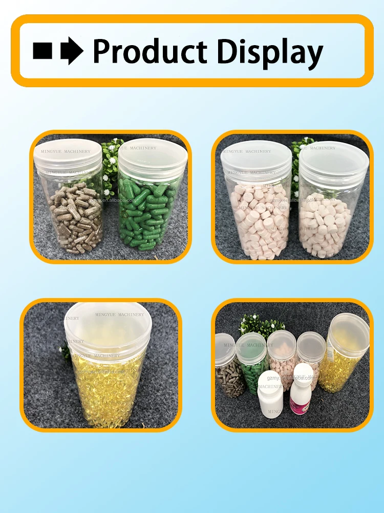 electronic small desktop automatic bottle jar filling pills capsule counting production line tablet counting machine