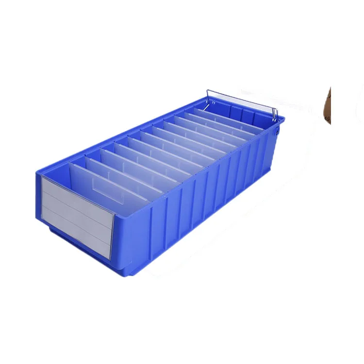 600*400*150MM Warehouse Plastic Storage Shelf Bins Injection Technics Polygon Shape Spare Parts Bins for Rack or File Cabinet