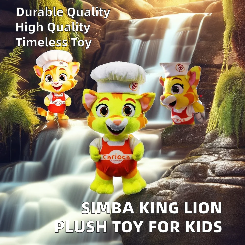 Simba Plush Doll Fluffy Lion King Figure Cute Unisex King Lion Toy with Soft PP Cotton Filling Gift for Kids in Bulk Packaging