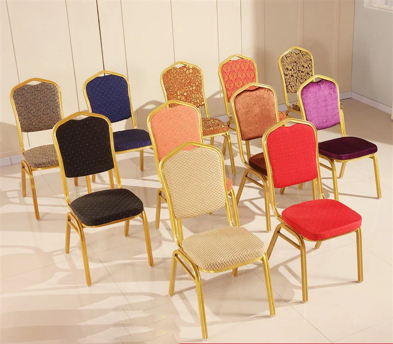 Wholesale Party Banquet Din Chair Gold Furniture Hall Tiffany Hotel Chair Stackable Wedding Banquet Chair for Events Banquet