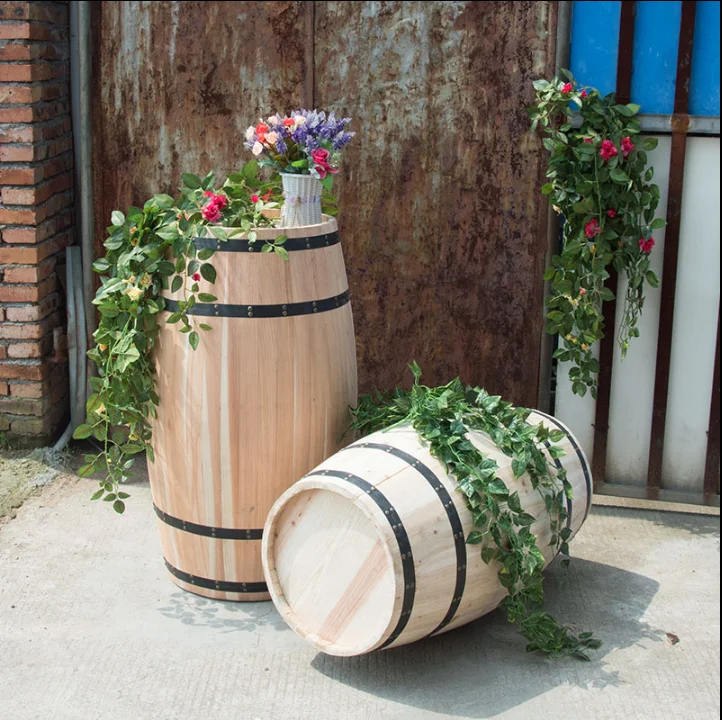 
Log color beer barrel wooden barrel 