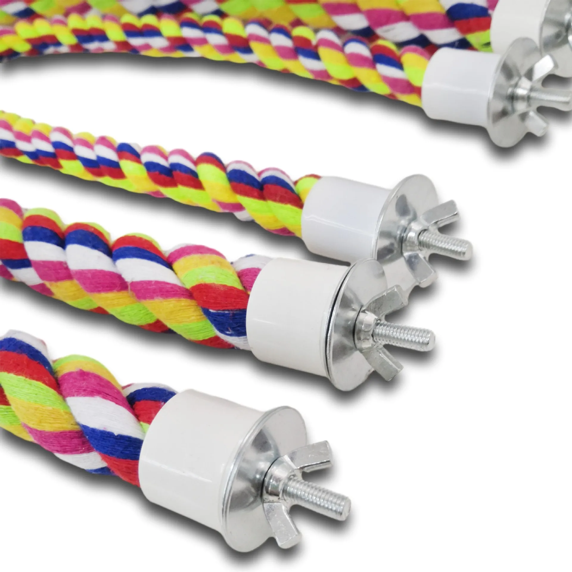 Parrot Rope Perch Cotton Rope Bird Perch  Climbing Stand Bar Bird Bungee Toy Parrot Chew Toys Bird Perch Rope Bungee