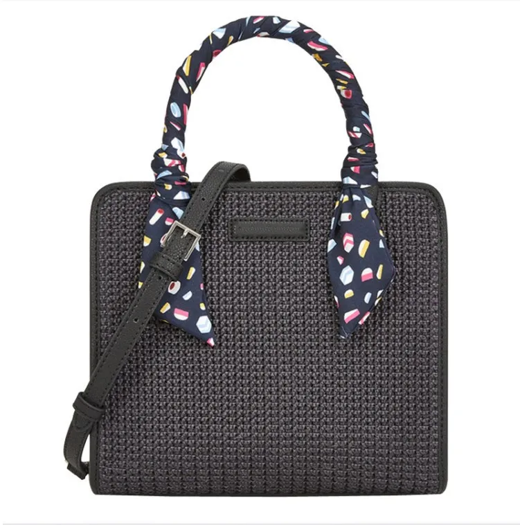 Spring and Summer Wild Ins Hot-Sale Indie Pops Knitting Bag Silk Scarf Girl Handbag Shoulder Bag Messenger Bag